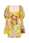 MATILDE PUFF SLEEVE MINI DRESS (MULTI)