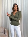 SCARLETT TOP (KHAKI)