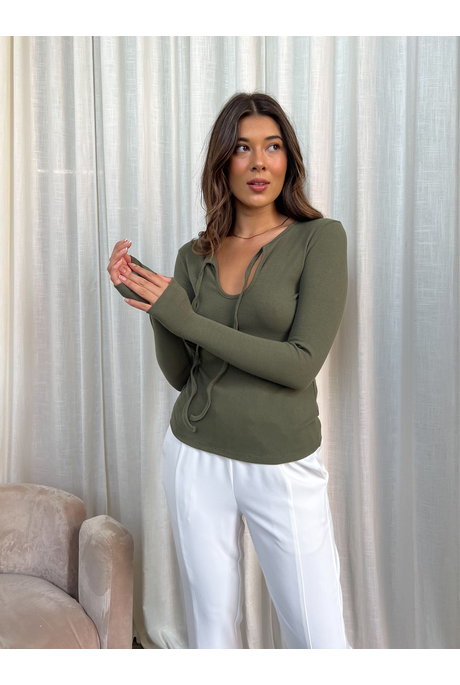 SCARLETT TOP (KHAKI)