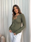 SCARLETT TOP (KHAKI)