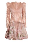 DANCER LACE MINI DRESS (BLUSH)