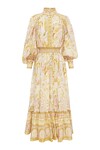 SOLITAIRE MIDI DRESS (YELLOW PRINT)