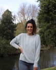 CASHMERE ROUND NECK JUMPER (LIGHT BLUE)