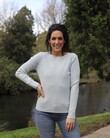 CASHMERE ROUND NECK SWEATER (LIGHT BLUE)