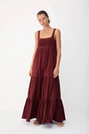 ALBA DRESS (BURNT UMBRE)