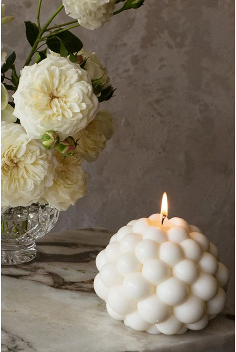 BUBBLE BALL CANDLE (WHITE)