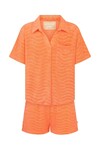 WAVE TERRY SHIRT SET (PAPAYA)