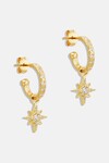 DANCING IN STARLIGHT HOOPS (18k GOLD VERMEIL)