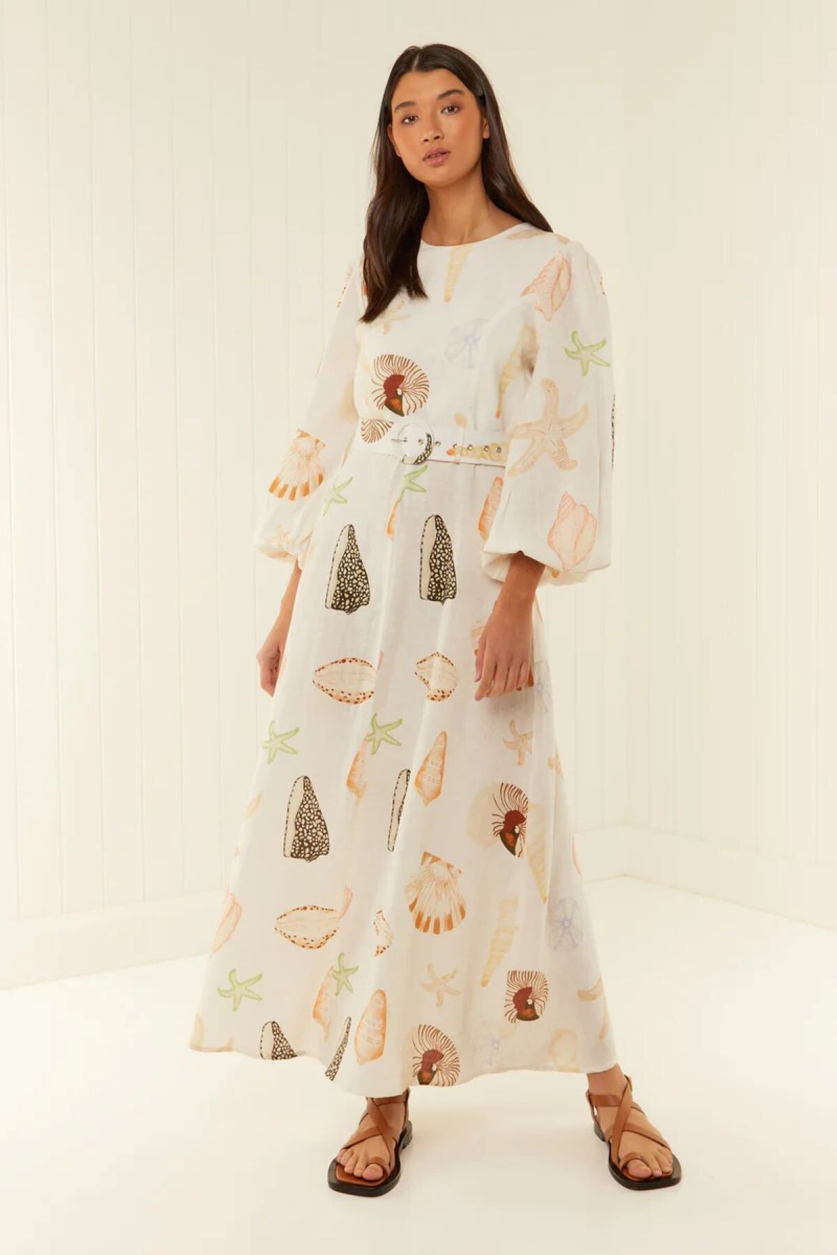 MELROSE DRESS SHELLS PALM NOOSA SUMMER 23 Boxing Day Sale