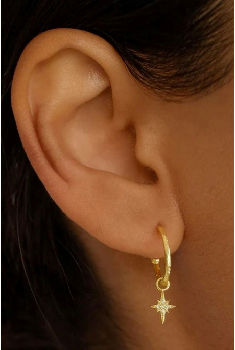 STARLIGHT HOOPS (18K GOLD VERMEIL)