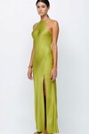 TERESA HALTER MAXI DRESS (WASABI)