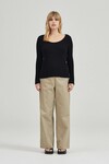 THE SCOOP NECK CLEO TOP (BLACK)