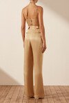 OLIVIERA HIGH WAISTED TAILORED PANT (TAFFY)