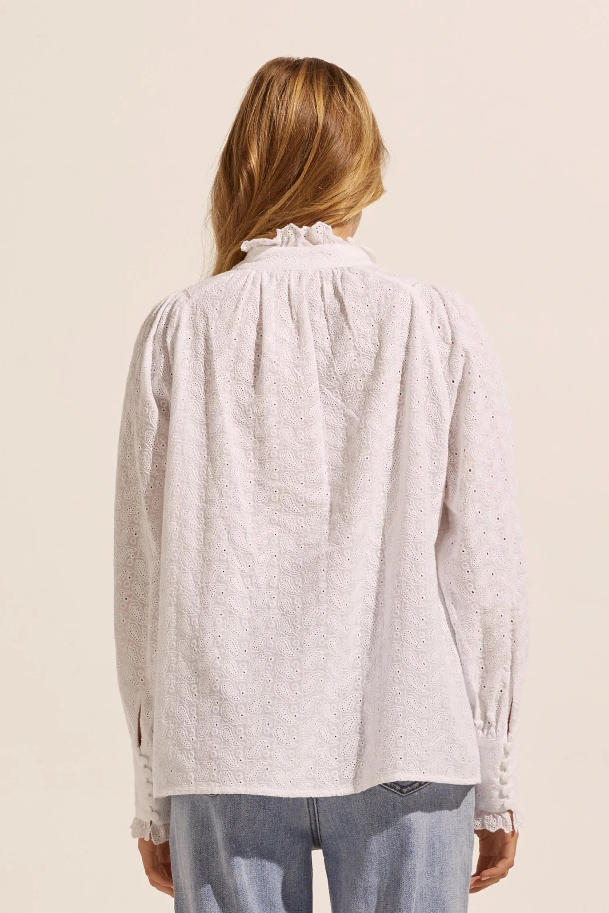 Linger Top in Porcelain