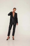 KINGSTON OVERSIZED LEATHER BLAZER (BLACK)