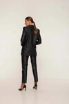 KINGSTON OVERSIZED LEATHER BLAZER (BLACK)