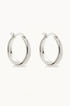 INFINITE HORIZON LARGE HOOPS (STERLING SILVER)