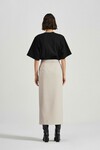 THE DARCY MIDI SKIRT (SAND)