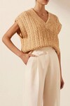 SIQUEIRA RELAXED VEST (TAFFY/CREAM)
