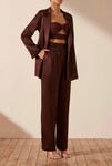 LANA DOUBLE BREASTED BLAZER (COCOA)