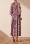 AURIER MIDI DRESS (PURPLE/MULTI)