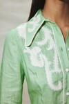 RUBY APPLIQUE MINI DRESS (MINT)