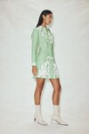 RUBY APPLIQUE MINI DRESS (MINT)