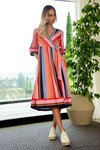 SPRING IT ON DRESS (MULTI STRIPE)