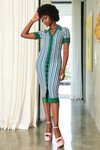KNIT WITH US DRESS (GREEN MULTI)