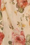 LUMINOSITY BILLOW BLOUSE (LATTE FLORAL PRINT)