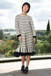 SPRING EQUINOX DRESS (NAVY STRIPE)