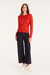 SILK CREW JUMPER (TOMATO)
