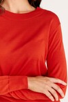 SILK CREW JUMPER (TOMATO)
