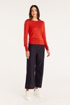 SILK CREW JUMPER (TOMATO)