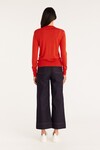 SILK CREW JUMPER (TOMATO)