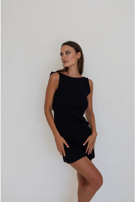 MARSDEN 2.0 MINI DRESS (BLACK)