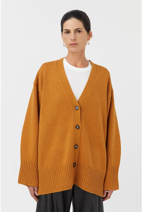 ROMEO KNIT CARDIGAN (GILDED BRONZE)