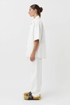 CLARA SHORT SLEEVE SHIRT (WHITE)