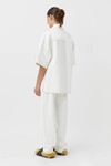 CLARA SHORT SLEEVE SHIRT (WHITE)