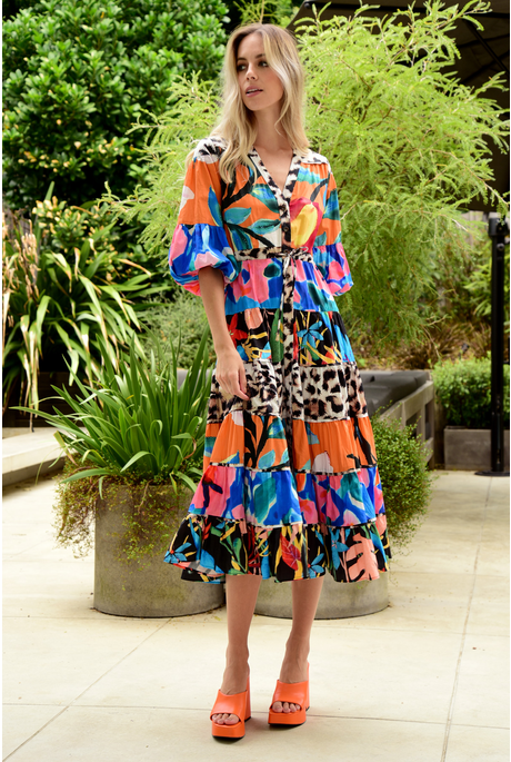 ALL TOGETHER NOW DRESS - MULTI