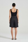 THE ADA SHORTS (BLACK LINEN)