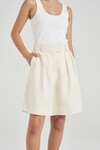 THE ADA SHORTS (IVORY LINEN)