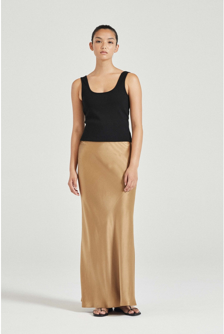 THE WILLA SKIRT (ARGAN SILK)