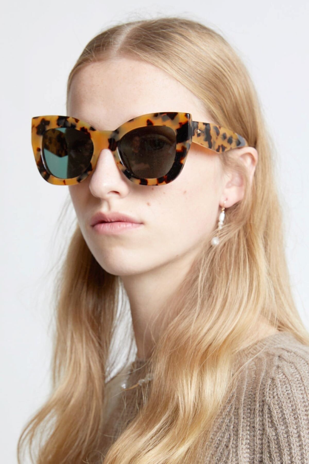 Randolph Amelia Sunglasses AA011, Chocolate Gold, Northern Lights Lens -  Flight Sunglasses
