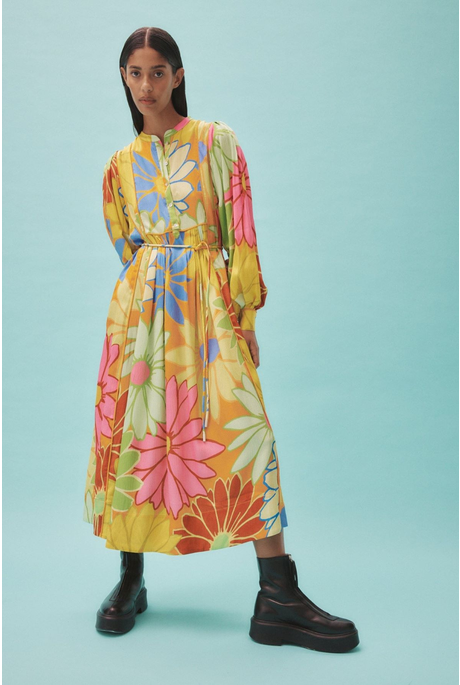 FLORENTINA MIDI DRESS (MULTI)
