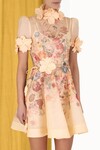 LUMINOSITY LIFTOFF FLOWER MINI DRESS (MORISOT CREAM PRINT)