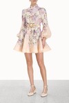 LYRICAL BUTTONED MINI DRESS (DREAMY FLORAL)