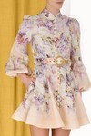 LYRICAL BUTTONED MINI DRESS (DREAMY FLORAL)