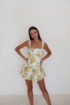 BRIDGERTON BODICE (YELLOW LIBERTY PRINT)