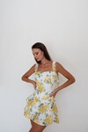BRIDGERTON BODICE (YELLOW LIBERTY PRINT)